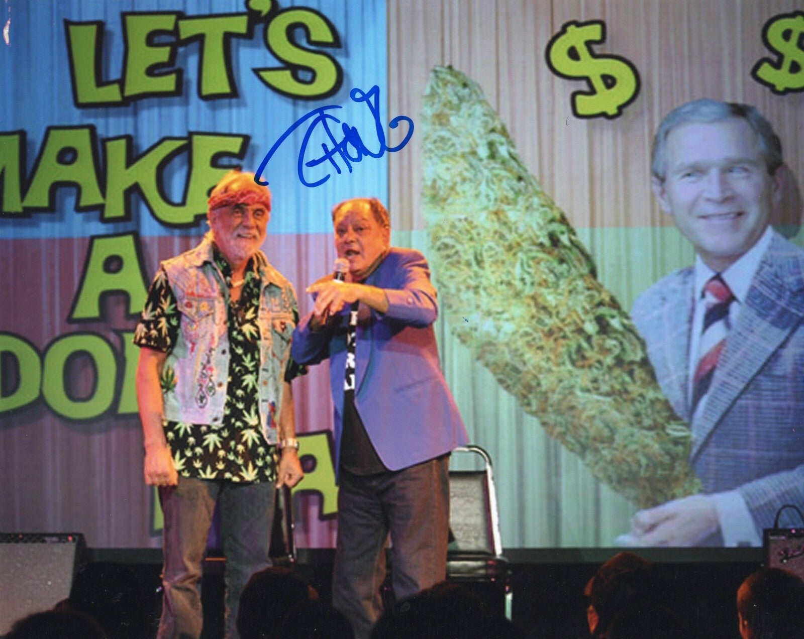  Tommy Chong Signed 8x10 Photo w/COA Up In Smoke #A        