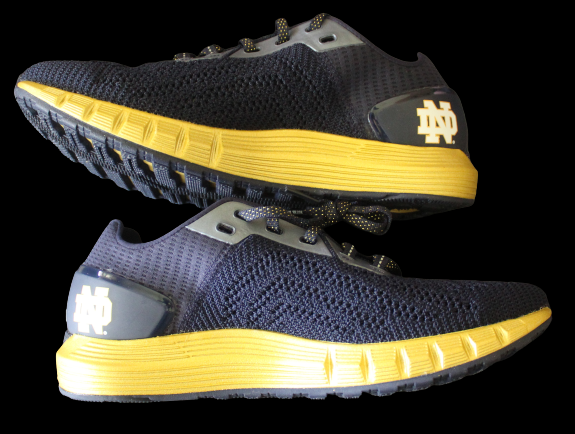 Women's Under Armour Notre Dame Team Shoes Size 10 HOVR 3022648-402 Brand New