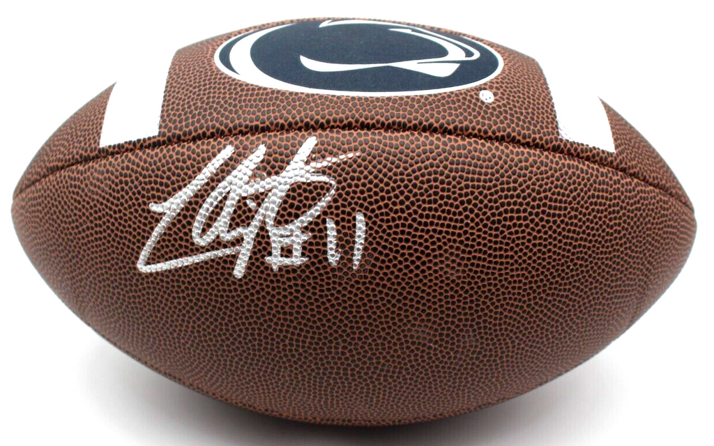 Lavar Arrington Signed Penn State Nittany Lions Logo Football w/JSA COA