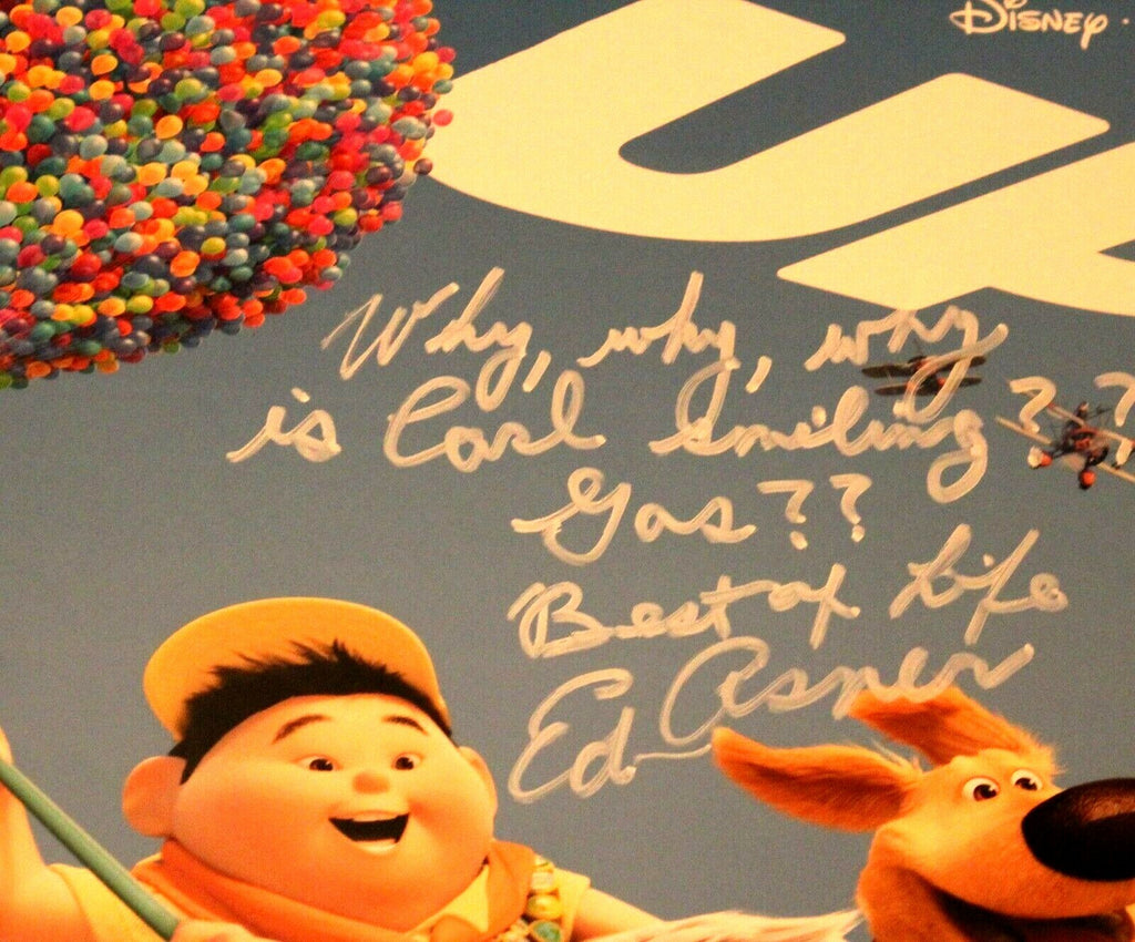Ed Asner Signed UP Carl Fredricksen 11x14 Photo w/Beckett COA Y79944