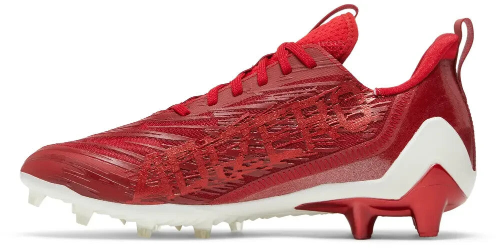 Adidas Men’s Size 10.5 Adizero Football Cleats Team Red White GW5058 Brand NEW