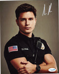 Ronen Rubinstein T.K. Strand 9-1-1-: Lone Star Signed 8x10 Photo w/ACOA SD60044