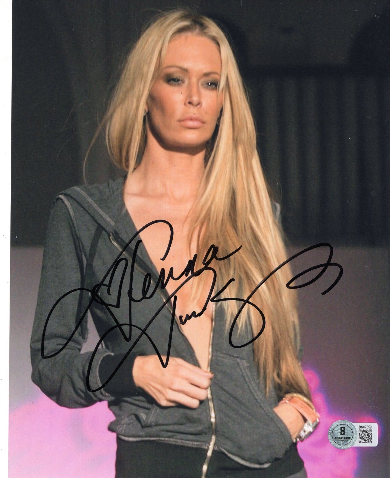 Jenna Jameson Signed Adult Movie Star XXX 8x10 Photo w/Beckett COA BN07859