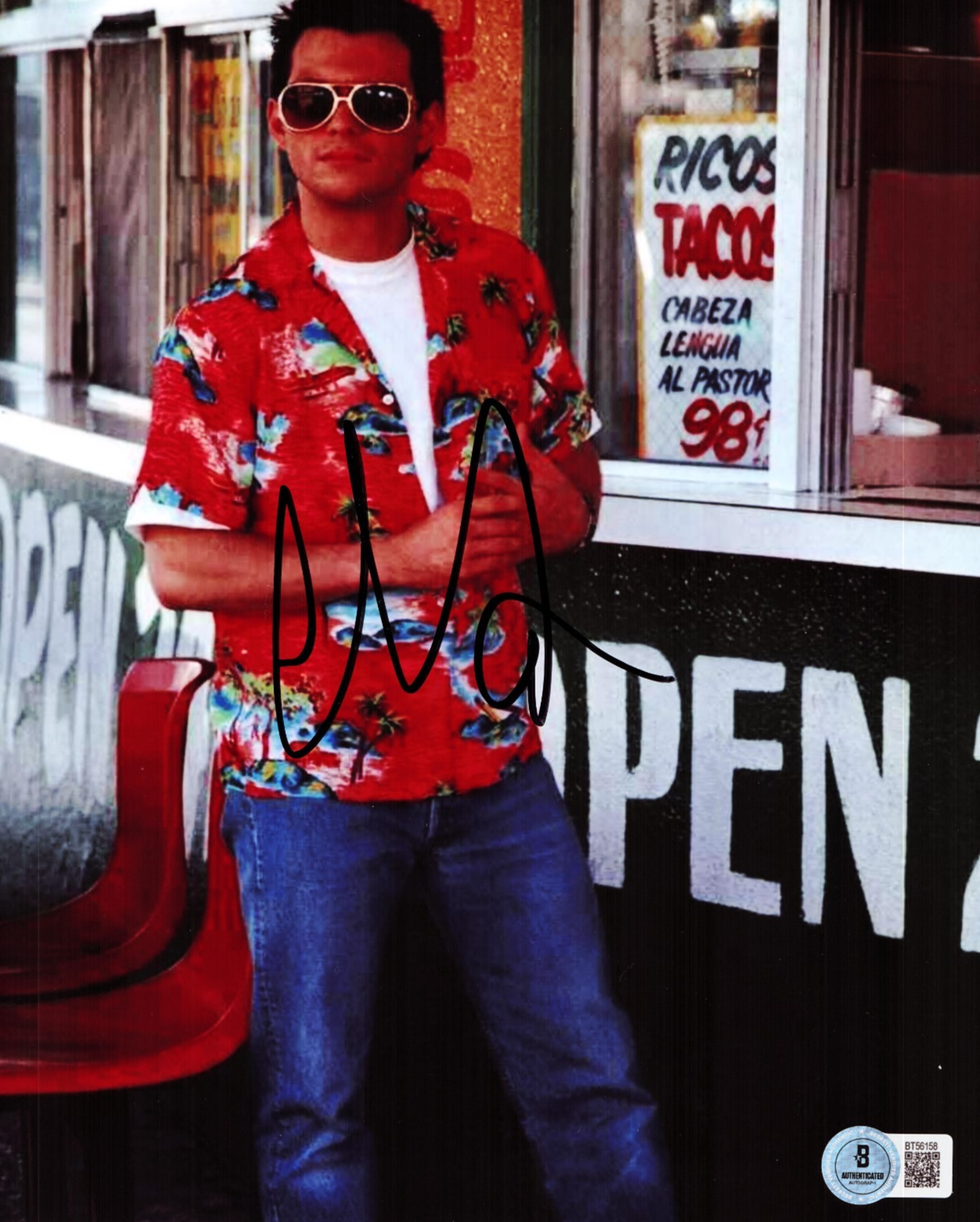 Christian Slater Signed True Romance 8x10 Photo W/Beckett COA BT56158