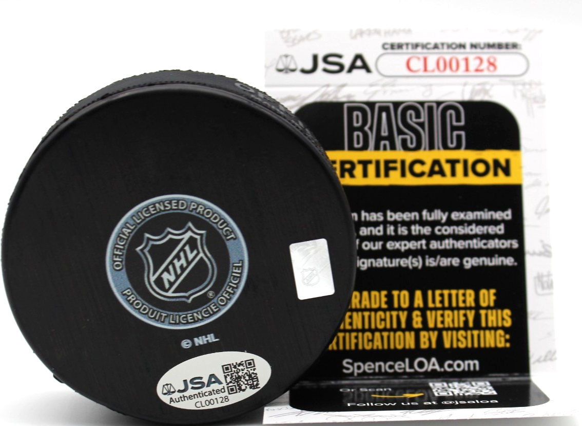 Lane Hutson Signed Montreal Canadiens Hockey Puck w/JSA COA CL00128