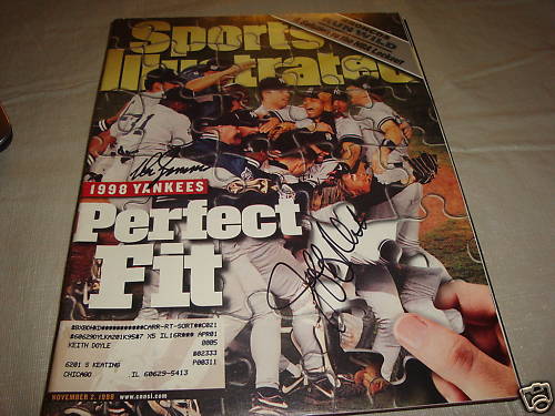 Don Zimmer Signed Sports Illustrated w/COA Jeff Nelson