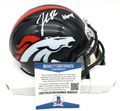 John Lynch Signed Denver Broncos Mini Football Helmet w/Beckett COA BD65503