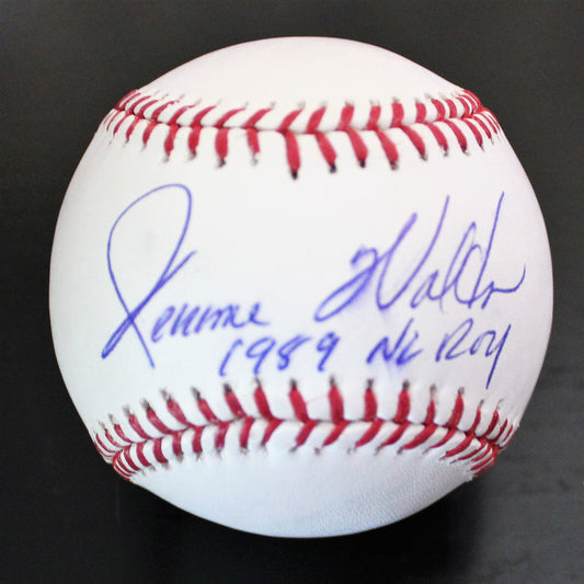 Jerome Walton Signed Official Major League Baseball W/COA Chicago Cubs ROY #1