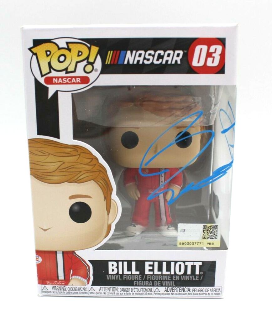 Bill Elliott Signed Nascar Racing #03 Funko Pop w/Beckett COA BD65621
