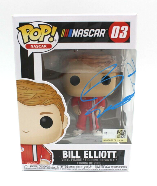 Bill Elliott Signed Nascar Racing #03 Funko Pop w/Beckett COA BD65621