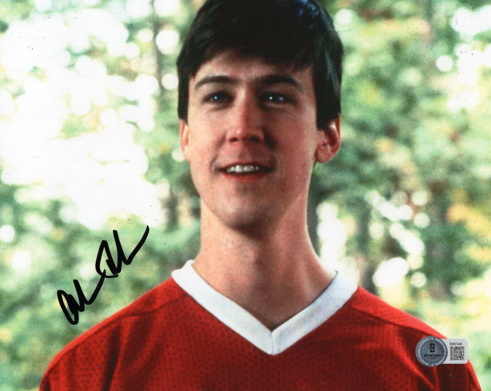 Alan Ruck Ferris Bueller's Day Off Signed 8x10 Photo w/Beckett COA BM87449