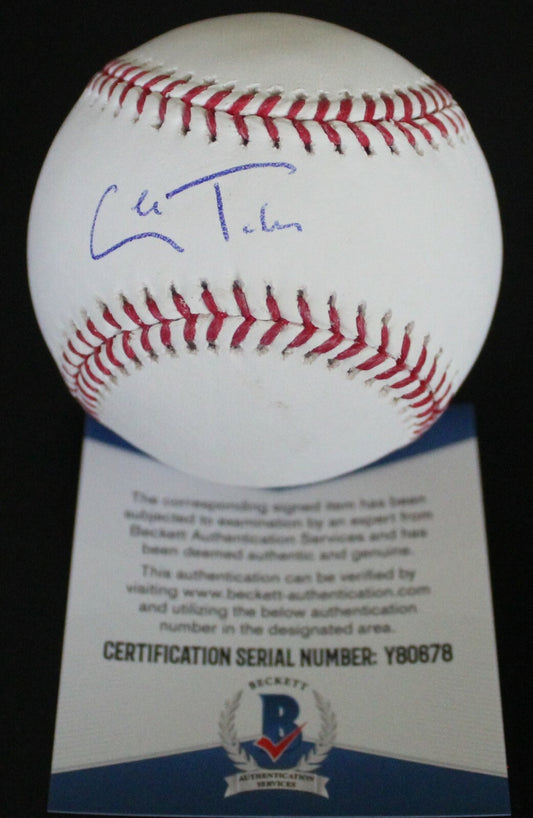 Cole Tucker Pittsburgh Pirates Signed Major League Baseball W/Beckett COA Y80678