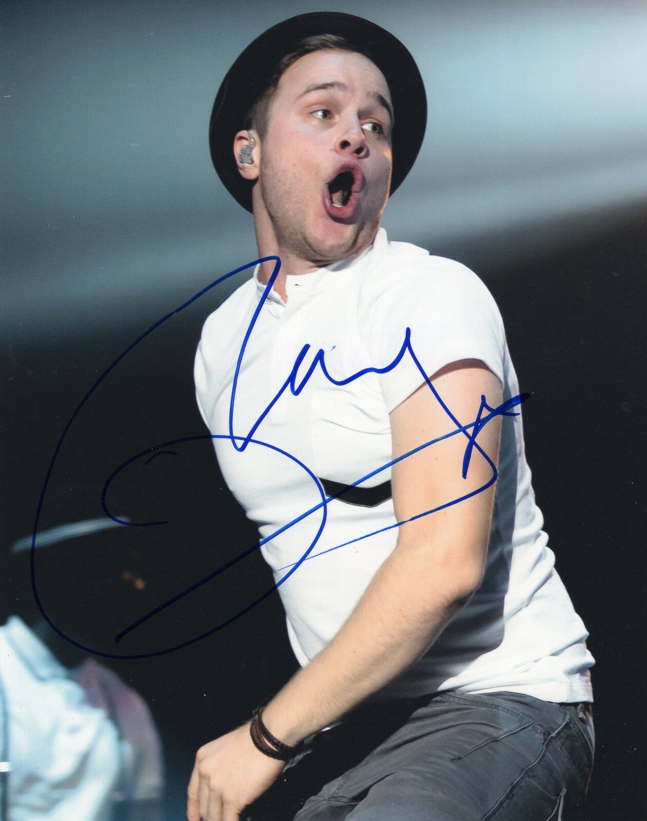 Olly Murs Signed 8x10 Photo w/COA Singer X Factor Trouble Maker #1