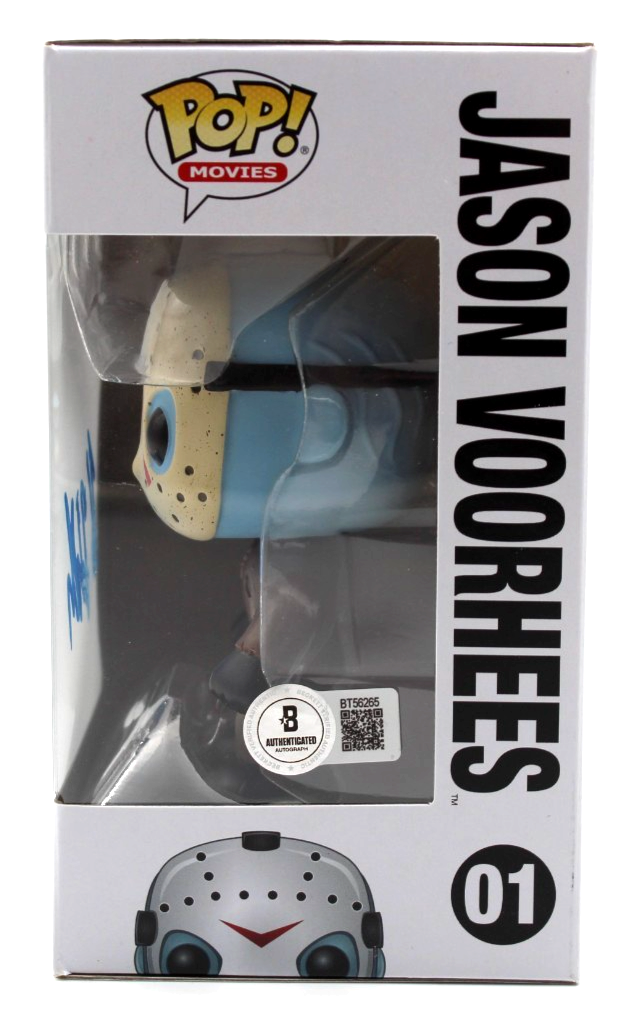 Kane Hodder Signed Friday the 13th Jason Funko Pop 01 w/Beckett COA BT56265