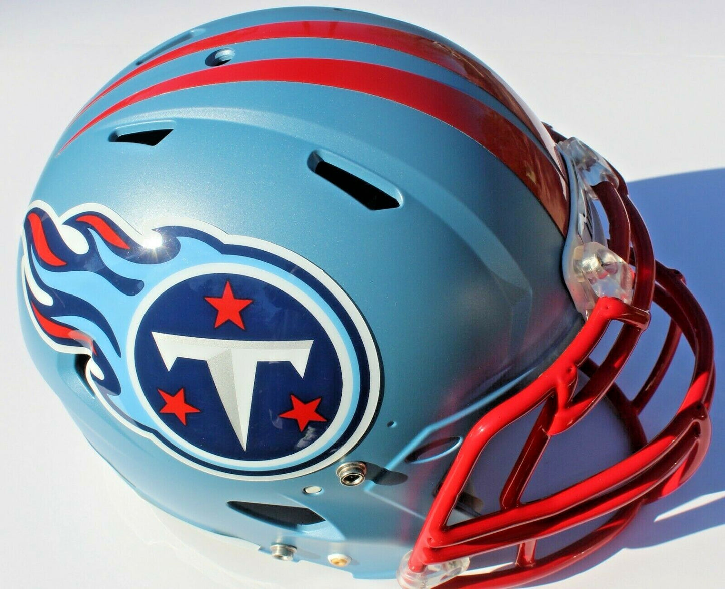 Tennessee Titans Custom Speed Blaze Football Helmet QB Decals Used Derrick Henry