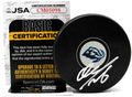 Dmitri Simashev Signed Utah Mammoth Hockey Puck w/JSA COA CM05098