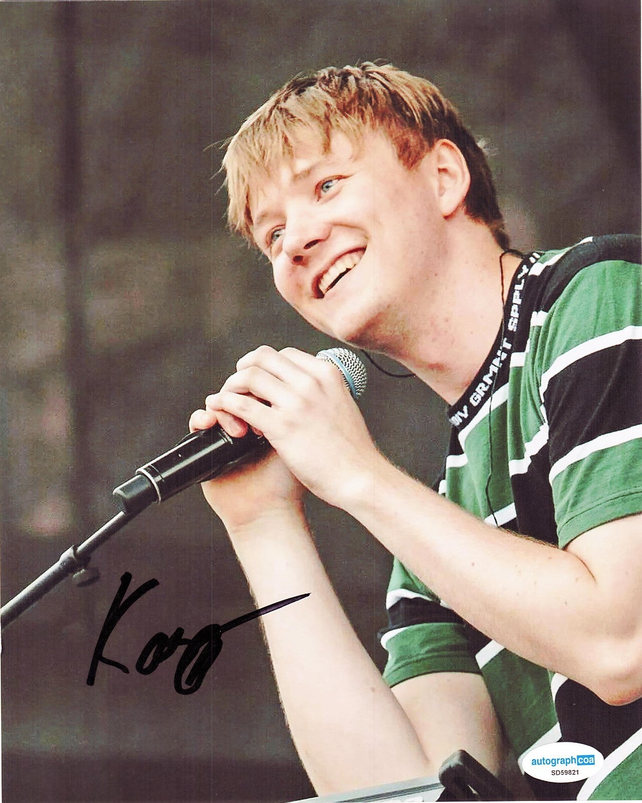 Kasbo Electronic Record Producer EDM Signed 8x10 Photo w/ACOA SD59821