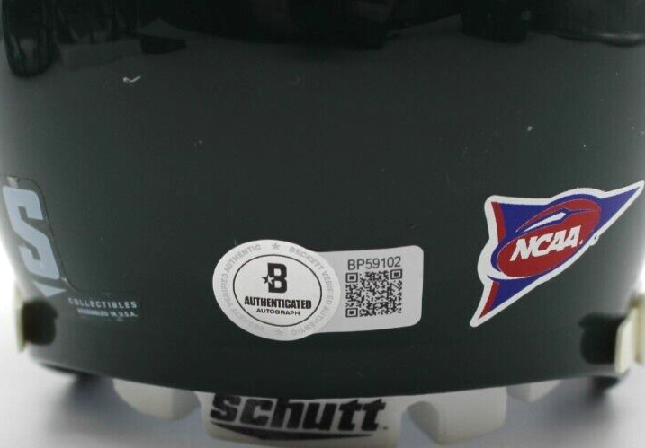 Cairo Santos Signed Tulane Green Wave Mini Football Helmet w/Beckett COA BP59102