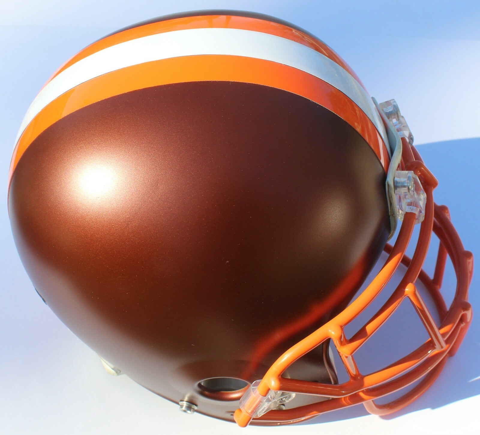 Cleveland Browns Custom Blaze Football Helmet Decals Used Baker Mayfield