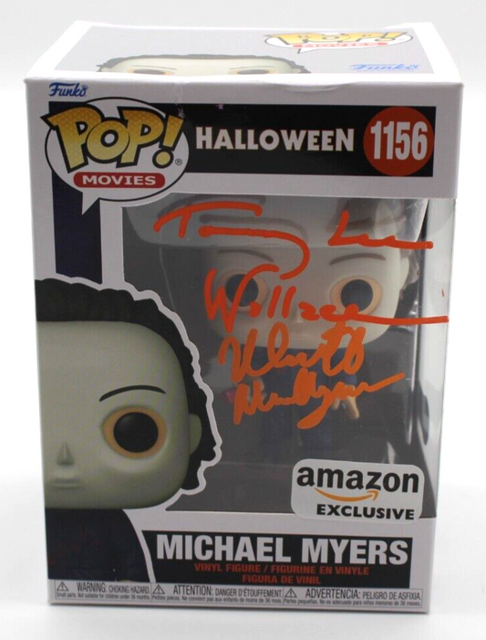 Nick Castle & Tommy Lee Wallace Signed Michael Myers Funko w/Beckett 1W002770