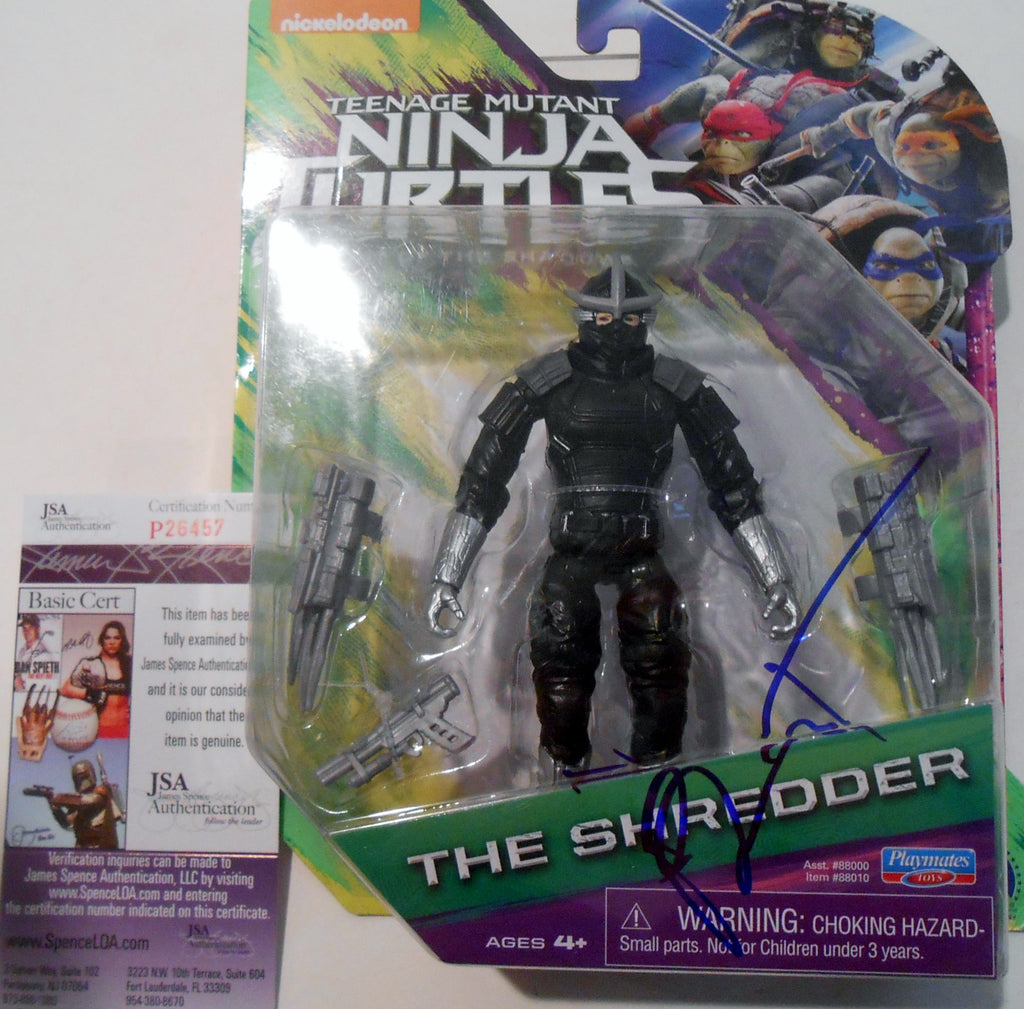 Brian Tee Signed Shredder Toy w/JSA COA Teenage Mutant Ninja Turtles P26457