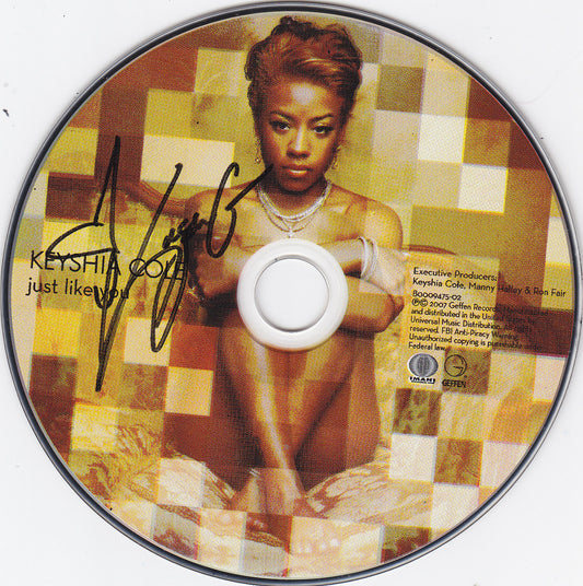 Keyshia Cole Signed CD w/COA Just Like You