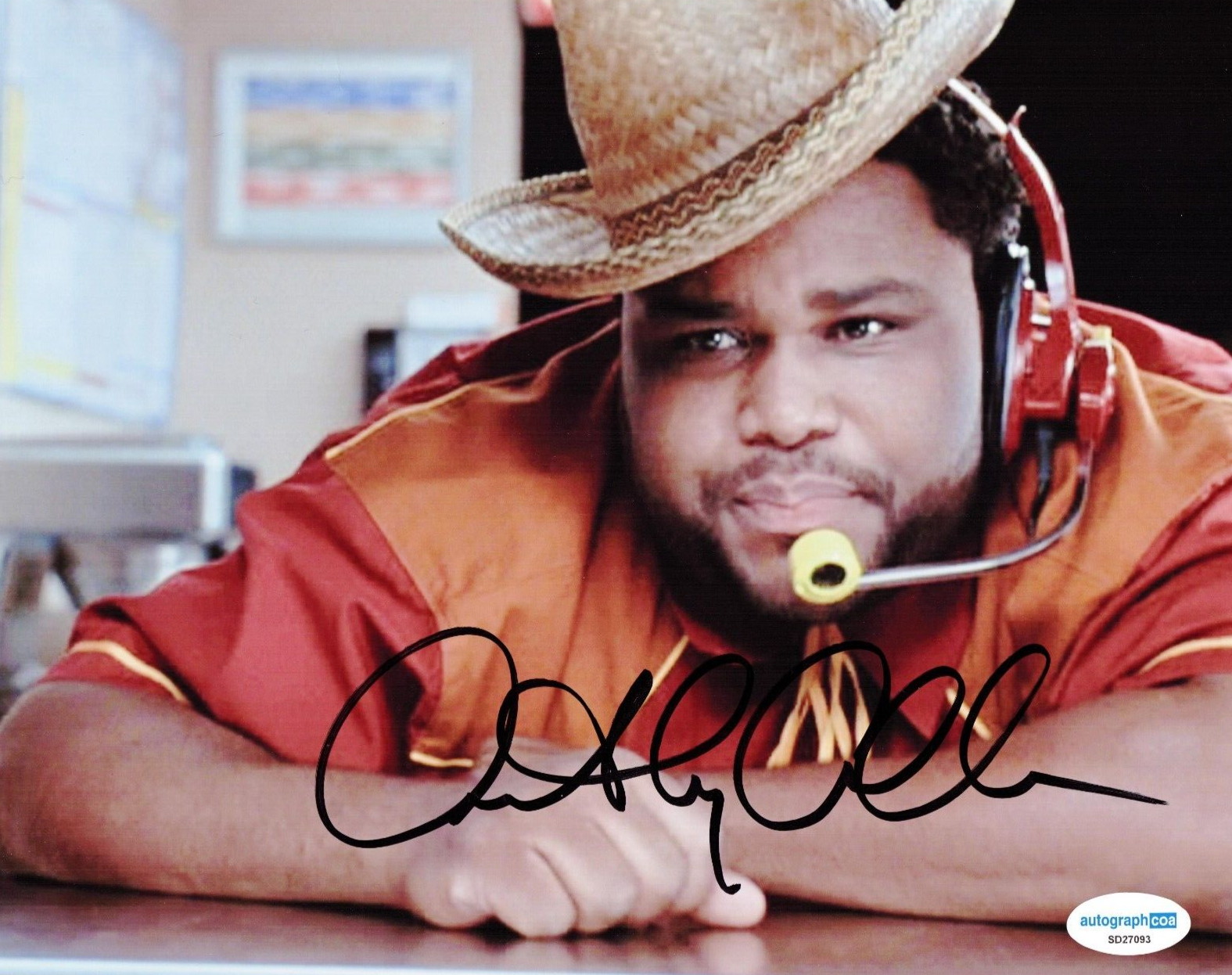 Anthony Anderson Signed 8x10 Photo Transformers Movie w/ACOA SD27093