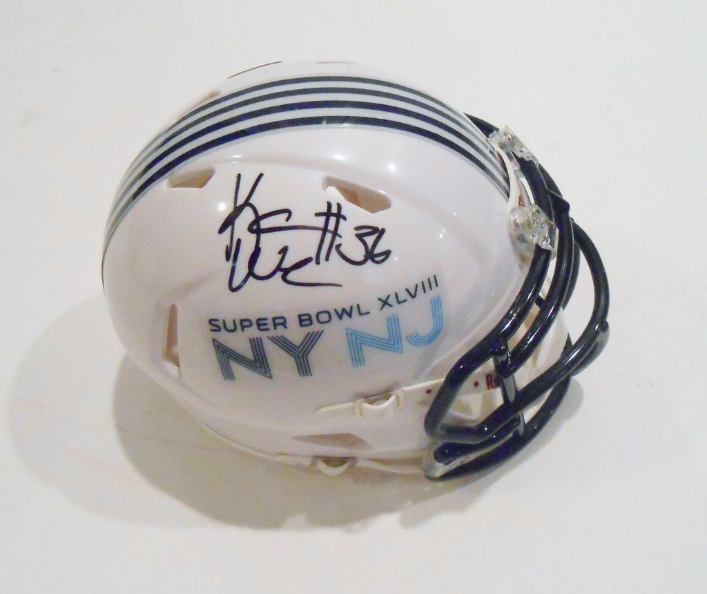Kayvon Webster Signed Super Bowl 48 Mini Helmet w/COA XLVIII Broncos
