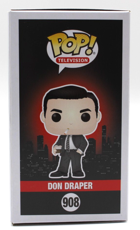 Jon Hamm Signed Don Draper Mad Men TV Show 908 Funko Pop w/Beckett COA BR25868