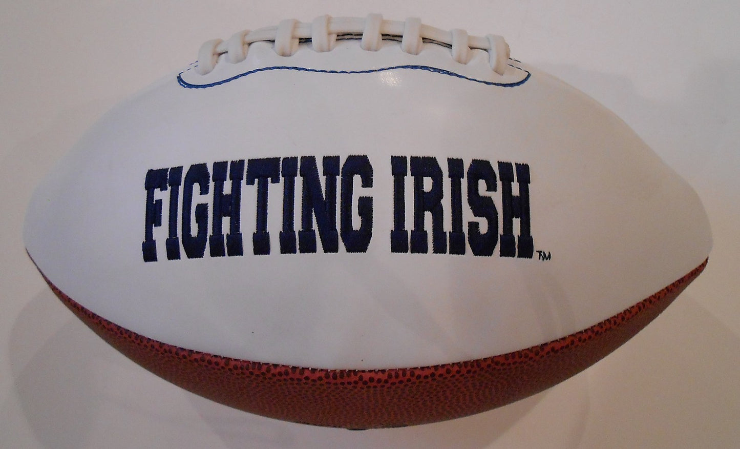 Cierre Wood Signed Notre Dame Logo Football w/COA Fightin Irish National Champs