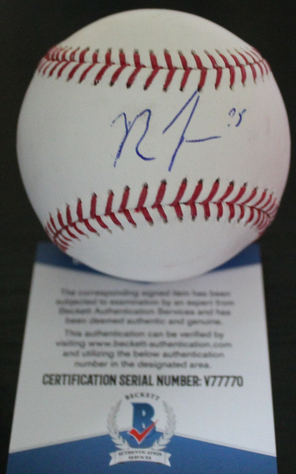 Matt Thaiss Signed Official Major League Baseball w/Beckett COA Angels V77770
