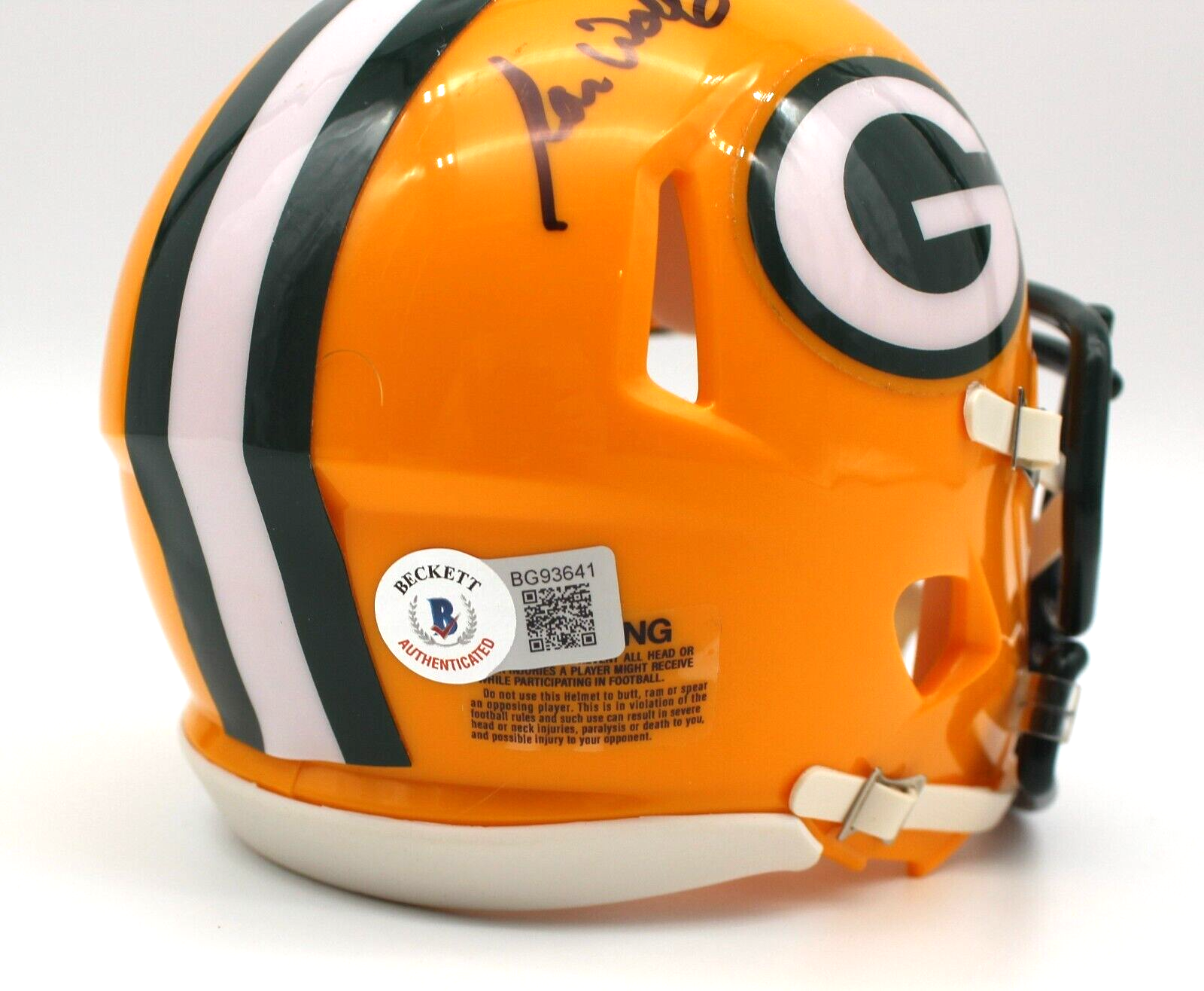 Ron Wolf Signed Green Bay Packers Mini Football Helmet w/Beckett COA BG93641