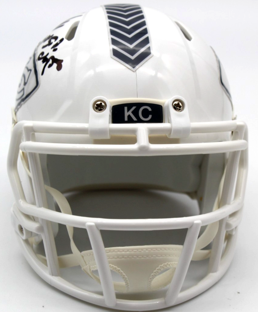 Steve Spagnuolo Kansas City Chiefs Signed Mini Football Helmet w/Beckett BW61182