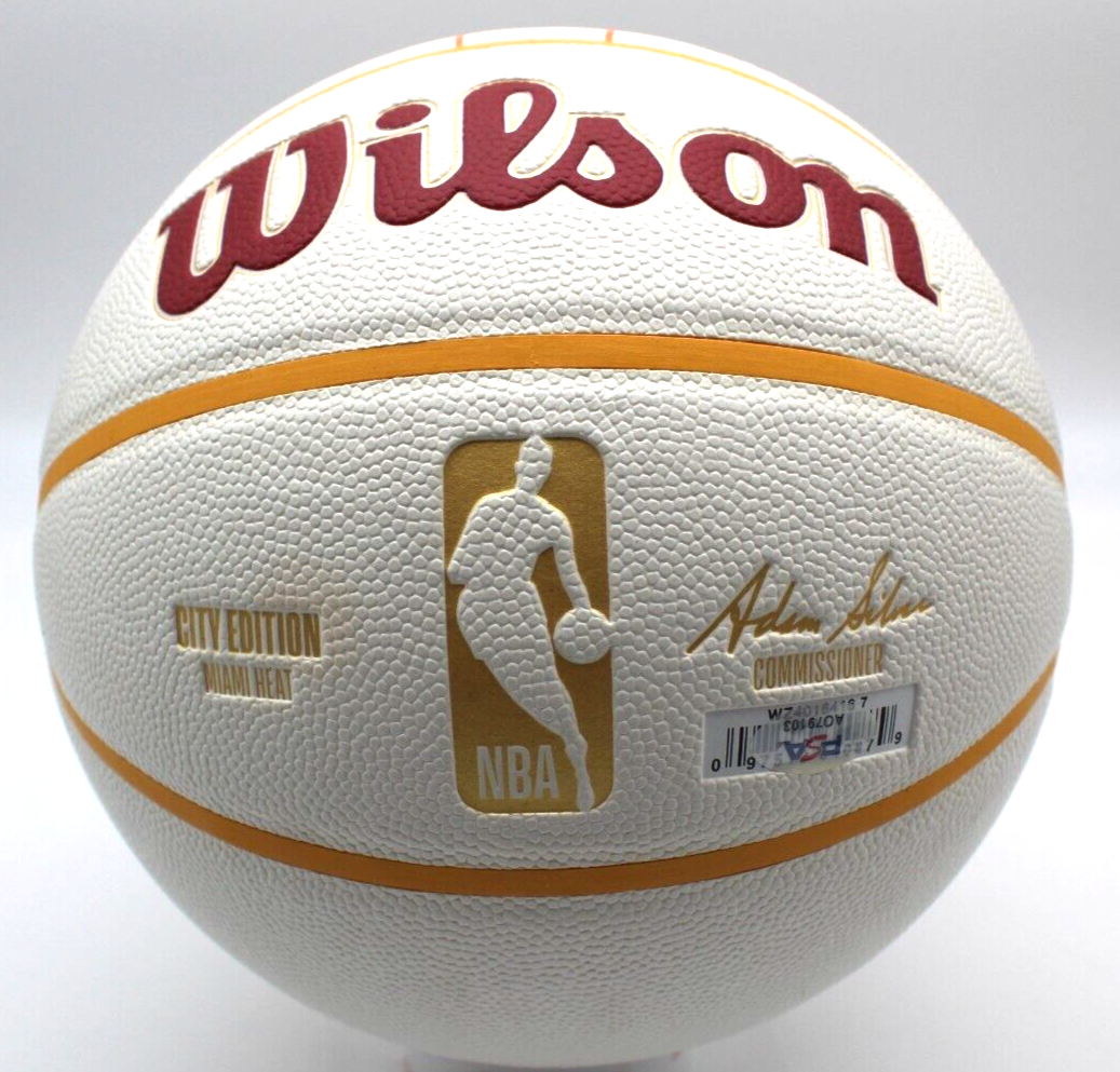 Erik Spoelstra Signed Miami Heat City Edition Basketball w/PSA DNA COA AO79103