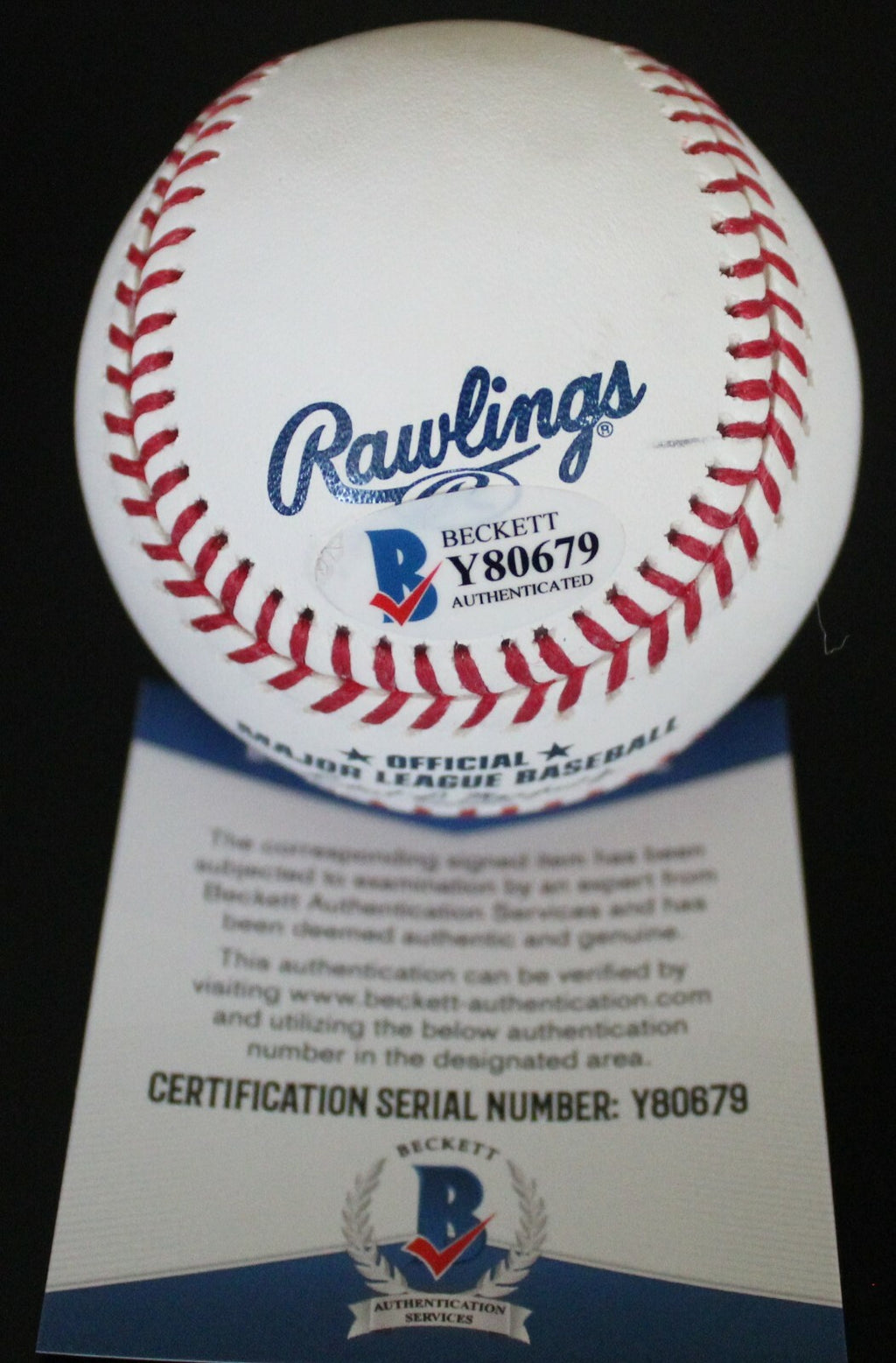 Cole Tucker Pittsburgh Pirates Signed Major League Baseball W/Beckett COA Y80679