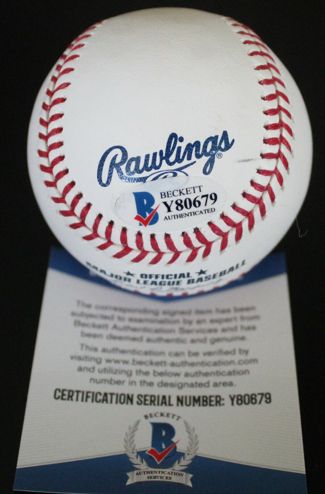 Cole Tucker Pittsburgh Pirates Signed Major League Baseball W/Beckett COA Y80679
