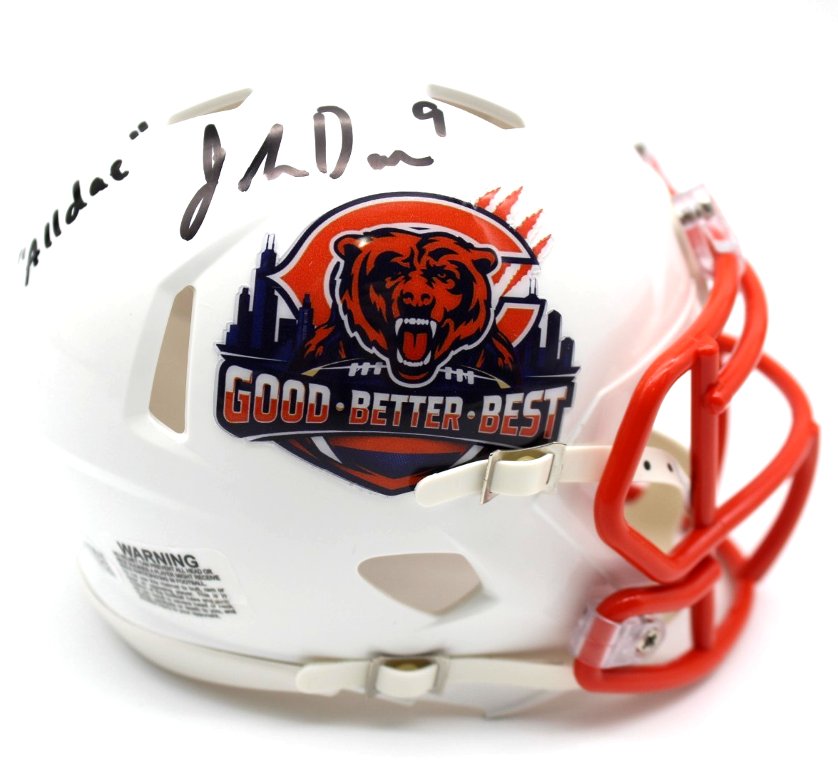 Jahdae Walker Signed Chicago Bears Custom Mini Helmet w/JSA COA CR86565