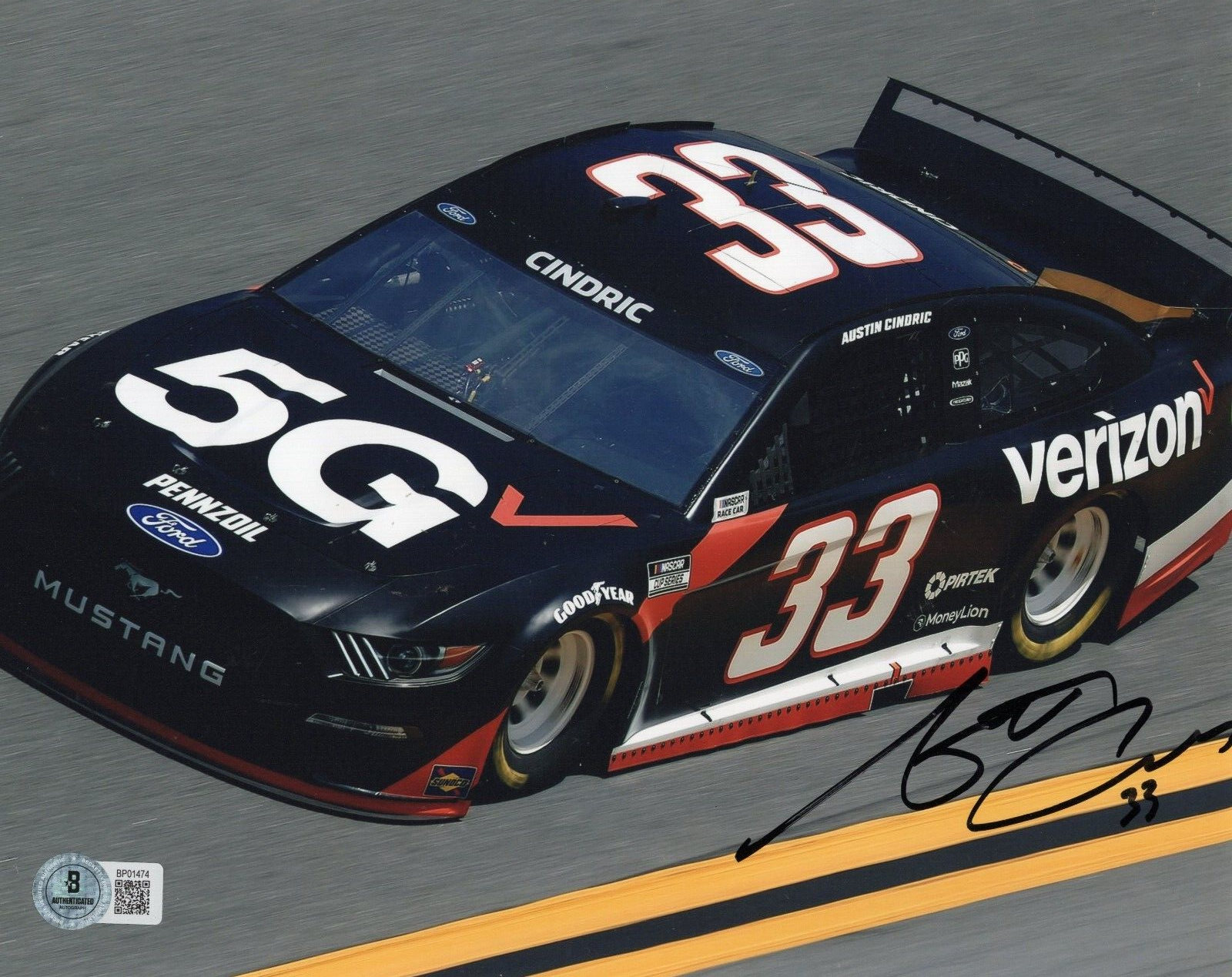 Austin Cindric Nascar Racing Driver Signed 8x10 Photo w/Beckett COA BP01474