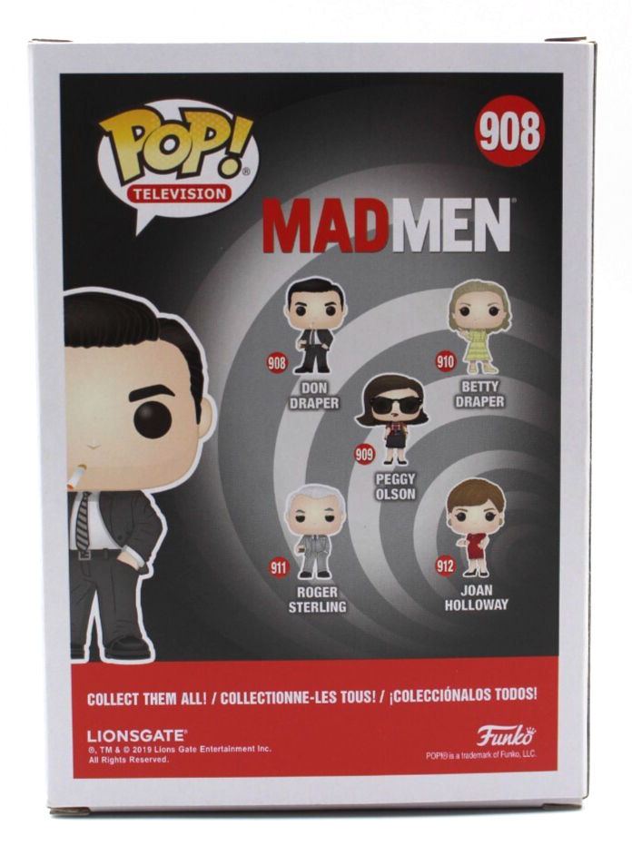 Jon Hamm Signed Don Draper Mad Men TV Show 908 Funko Pop w/Beckett COA BR25868