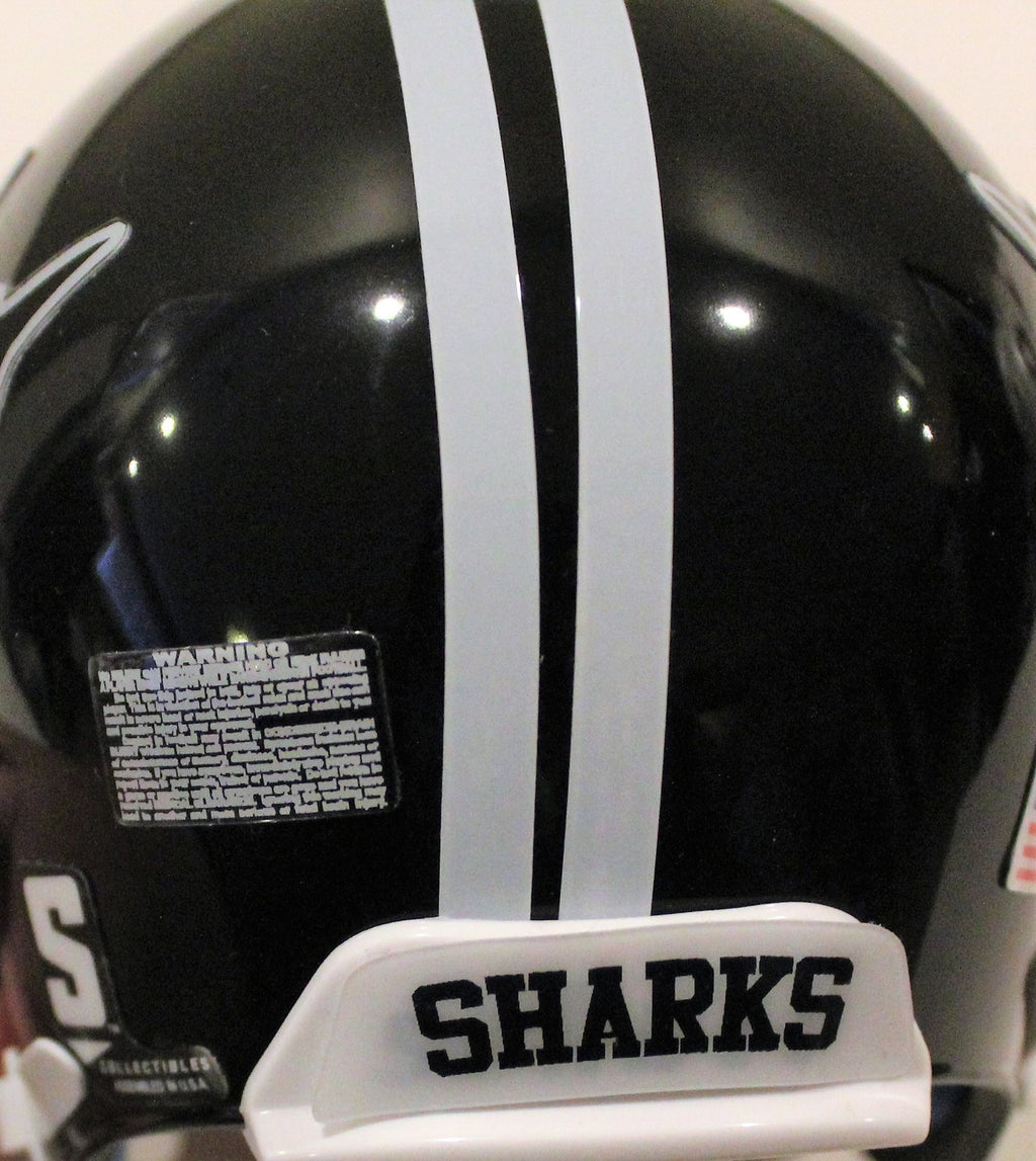 Dennis Quaid Miami Sharks Any Given Sunday Signed Mini Football Helmet W/COA