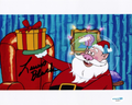 Lewis Black Santa Sponge Bob Squarepants Signed 8x10 Photo w/ACOA SD59818