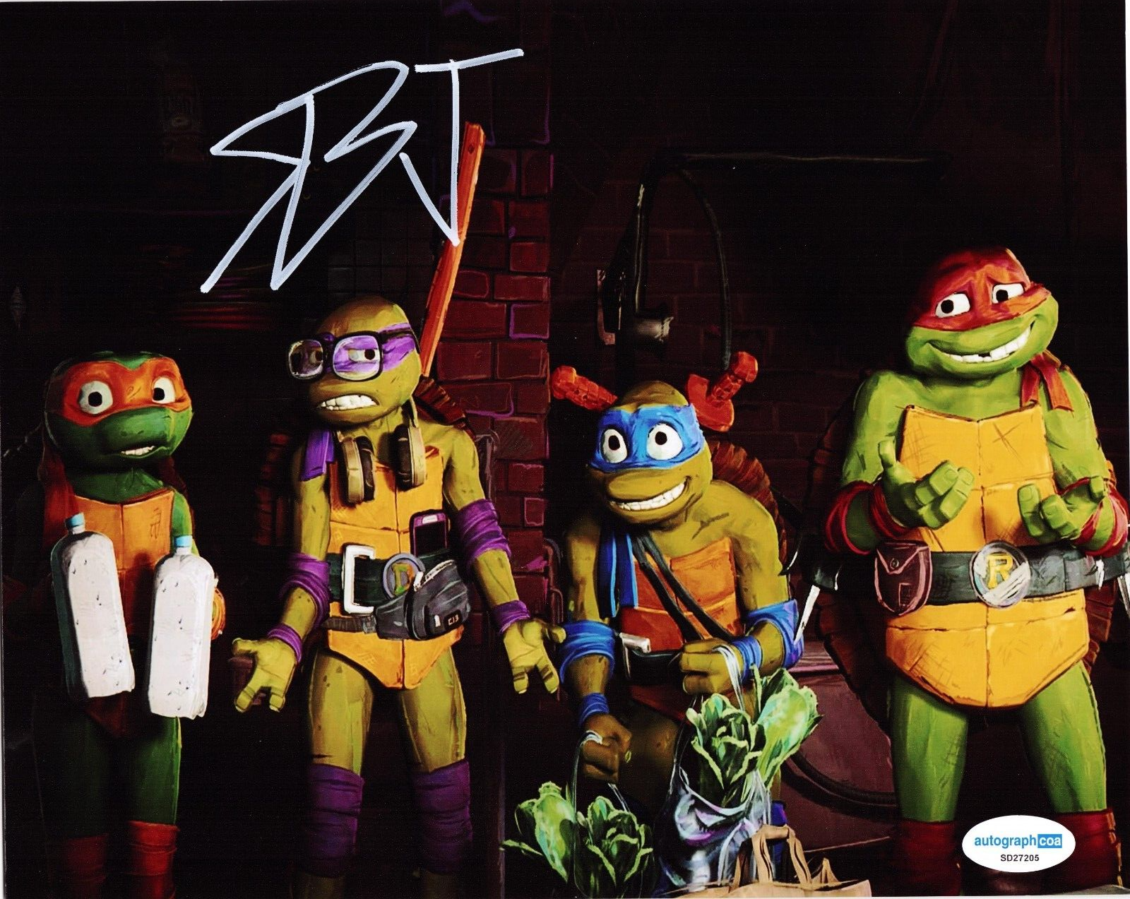 Shamon Brown Jr. Signed Teenage Mutant Ninja Turtles 8x10 Photo w/ACOA SD27205