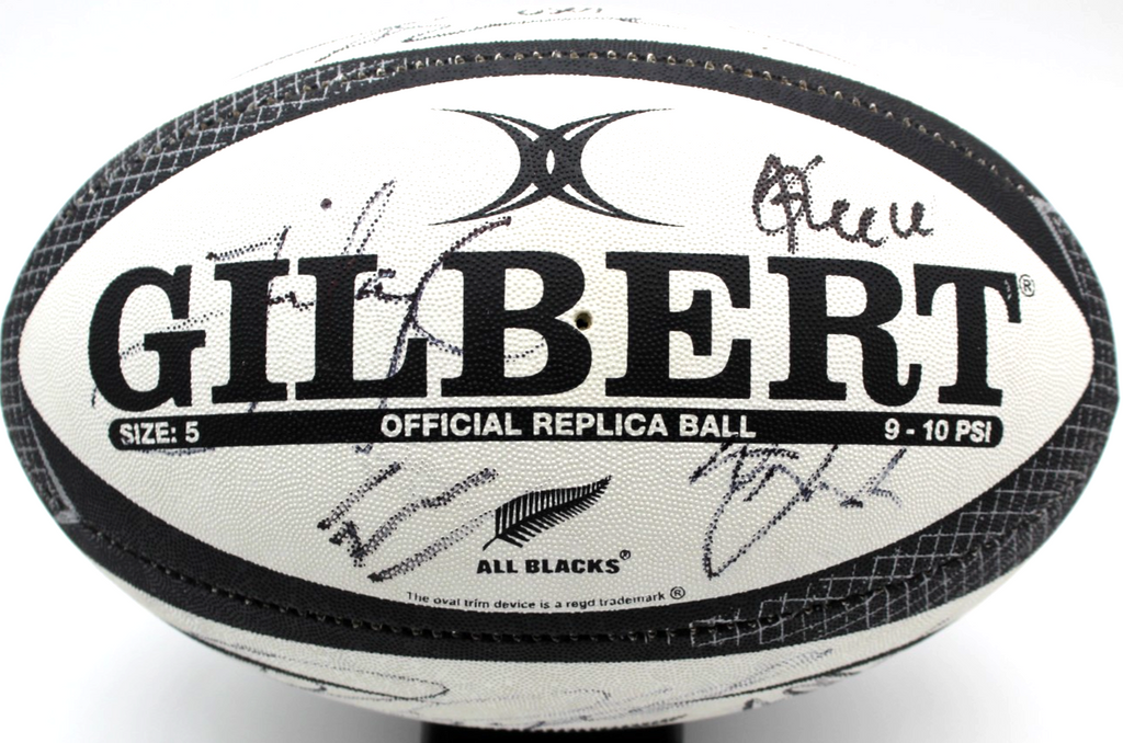 2025-26 New Zealand All Blacks Signed Gilbert Match Rugby Full Size Ball W/COA