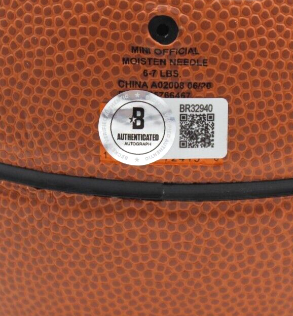 Steve Pikiell Rutgers Scarlet Knights Signed Mini Ball W/Beckett COA BR32940