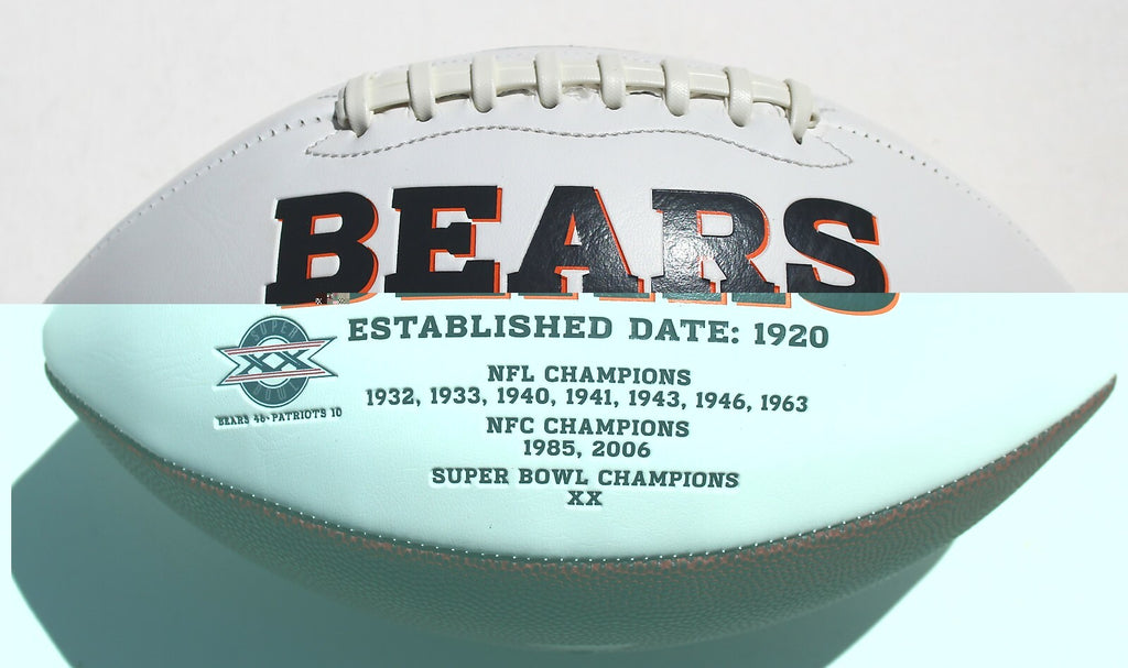 Riley Ridley Chicago Bears Signed Full Size Logo Football W/Beckett COA Proof