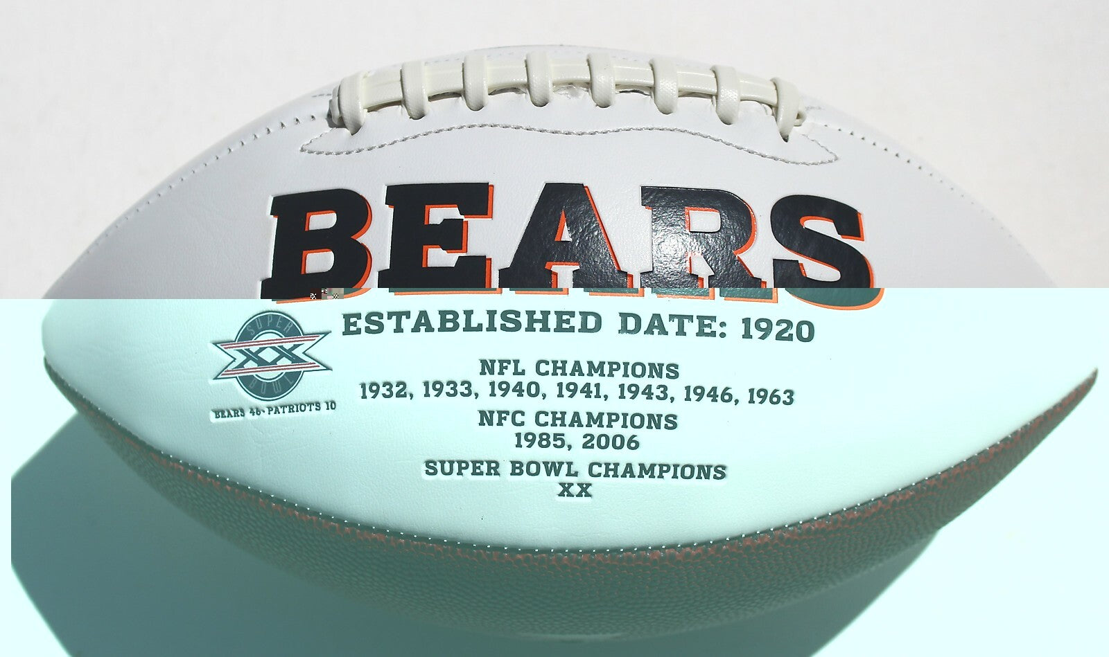 Riley Ridley Chicago Bears Signed Full Size Logo Football W/Beckett COA Proof
