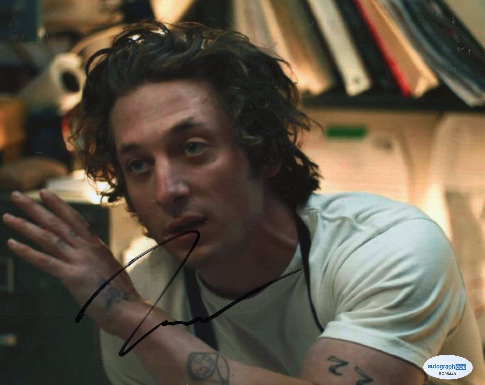 Jeremy Allen White The Bear Chef Carmy Carmen Signed 8x10 Photo w/ACOA SC98448