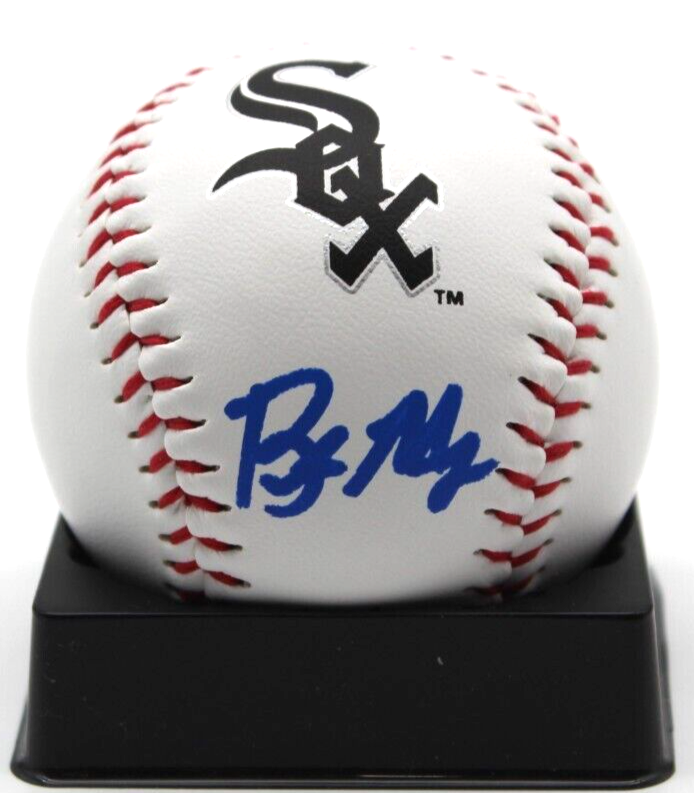 Braden Montgomery Signed White Sox Major League Logo Ball w/Beckett BAS BR93236