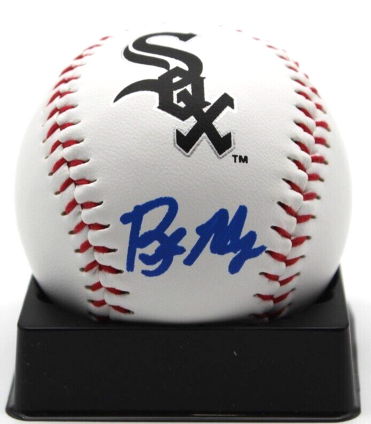 Braden Montgomery Signed White Sox Major League Logo Ball w/Beckett BAS BR93236