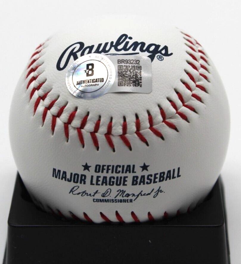 Braden Montgomery Signed White Sox Major League Logo Ball w/Beckett BAS BR93232